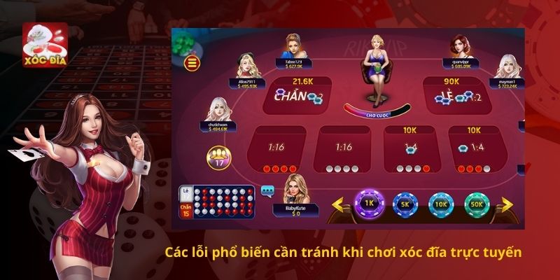 Các lỗi phổ biến cần tránh khi chơi xóc đĩa trực tuyến